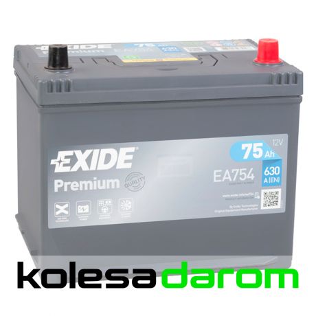 Exide Аккумулятор легковой "EXIDE" Premium 75Ач о/п D26