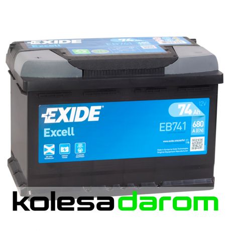 Exide Аккумулятор легковой "EXIDE" Excell 74Ач п/п L3