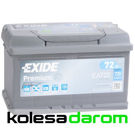 Exide Аккумулятор легковой "EXIDE" Premium 72Ач о/п LB3