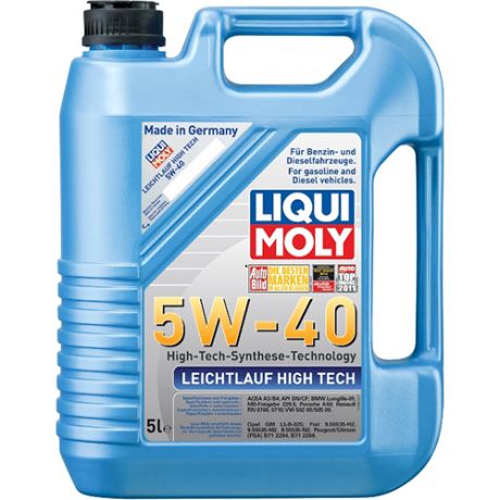 Liqui Moly Моторное масло для автомобиля Liqui Moly Leichtlauf High Tech 5W40 5л
