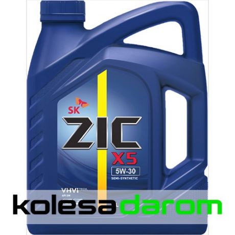 ZIC Моторное масло для автомобиля Zic X5 5W30 4л