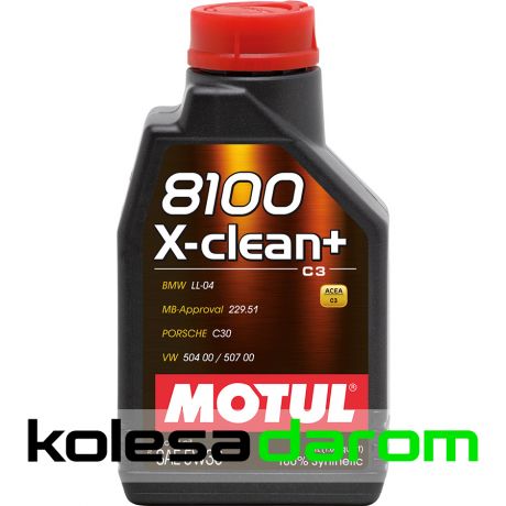 Motul Моторное масло для автомобиля Motul 8100 X-clean+ 5W30 1л