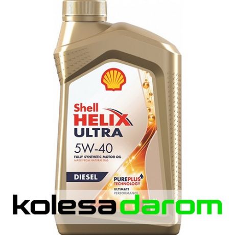Shell Моторное масло для автомобиля Shell Helix Ultra Diesel 5W-40, 1л