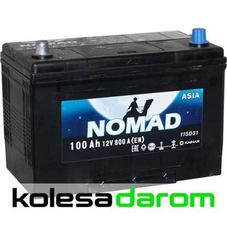 Nomad Аккумулятор легковой "NOMAD" Asia 100 Ач п/п D31R