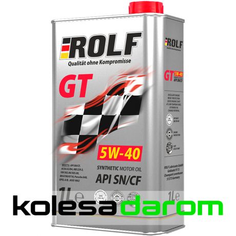 Rolf Моторное масло для автомобиля ROLF GT 5W-40 1L