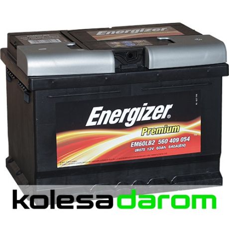 Energizer Аккумулятор легковой "ENERGIZER" Premium 60Ач о/п 560 409 054 LB2
