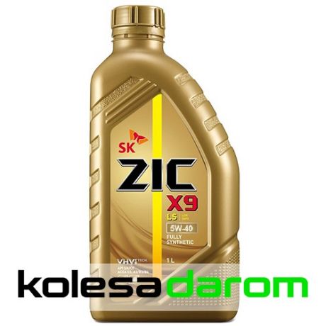 ZIC Моторное масло для автомобиля Zic X9 5W40 1л