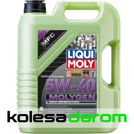 Liqui Moly Моторное масло для автомобиля Liqui Moly Molygen New Generation 5W40 5л.
