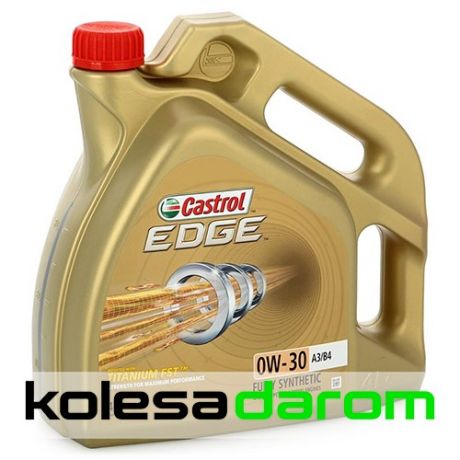 Castrol Моторное масло для автомобиля Castrol EDGE Titanium FST 0W30 A3/B4 4л.