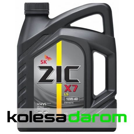 ZIC Моторное масло для автомобиля Zic X7 LS 10W40 4л