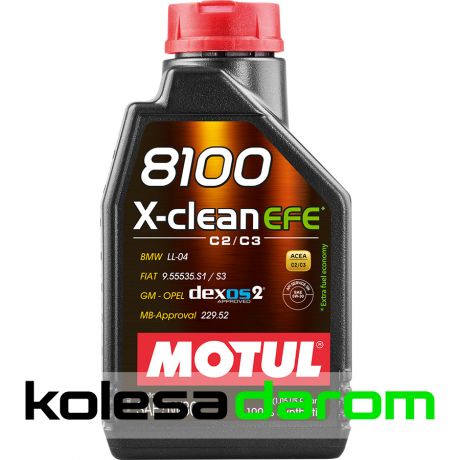Motul Моторное масло для автомобиля Motul 8100 X-CLEAN EFE 5W30 1л