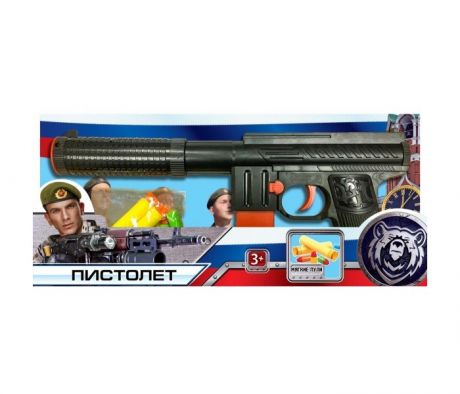 Игрушечное оружие Играем вместе Пистолет с мягкими и пластиковыми пулями B1375182-R