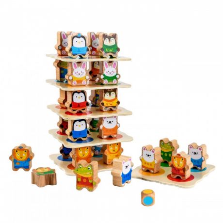 Деревянные игрушки Lucy & Leo Звериная башня