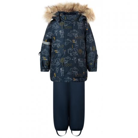 Утеплённые комплекты Playtoday Комплект утепленный: куртка и полукомбинезон Car collection baby boys