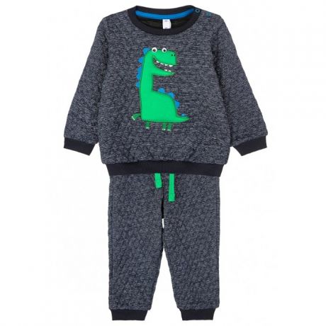 Комплекты детской одежды Playtoday Комплект: толстовка и брюки Dino space baby boys