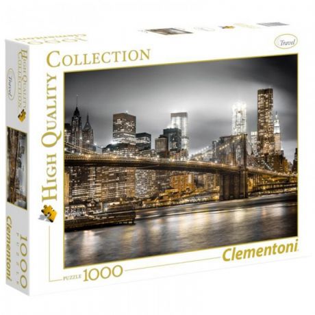 Пазлы Clementoni Пазл Классика Нью-Йорк Огни большого города (1000 элементов)