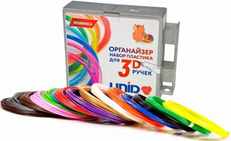Наборы для творчества Unid Комплект пластика ABS для 3Д ручек -20 цветов в органайзере