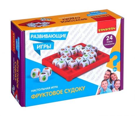 Настольные игры Bondibon Развивающая настольная игра Фруктовое судоку