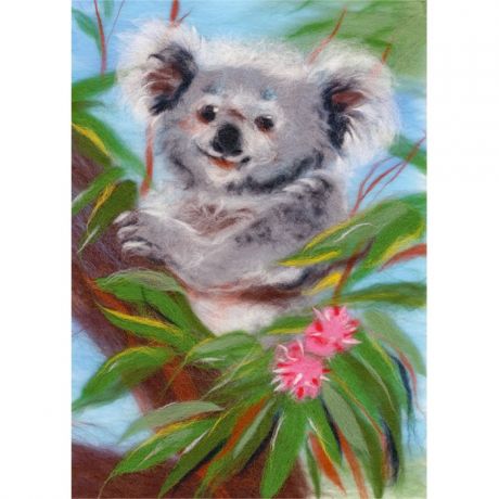 Картины своими руками Woolla Набор для валяния Добродушная коала