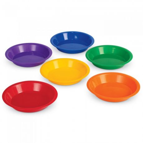 Канцелярия Learning Resources Цветные тарелки для сортировки канцелярских товаров (6 элементов)