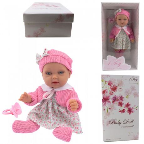 Куклы и одежда для кукол 1 Toy Пупсик функциональный Baby Doll Т14113 28 см