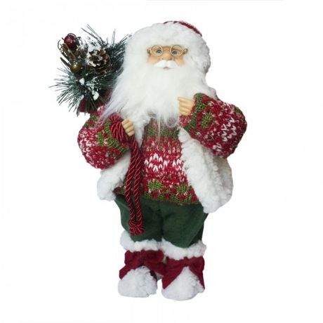 Новогодние украшения Maxitoys Дед Мороз в свитере и шапке 46 см