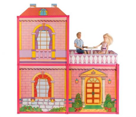 Кукольные домики и мебель Карапуз Дом для кукол с мебелью 29 см