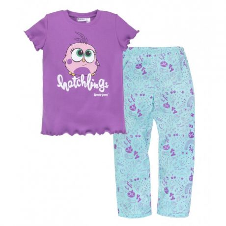 Домашняя одежда Bossa Nova Пижама для девочки (футболка, брюки) Angry Birds