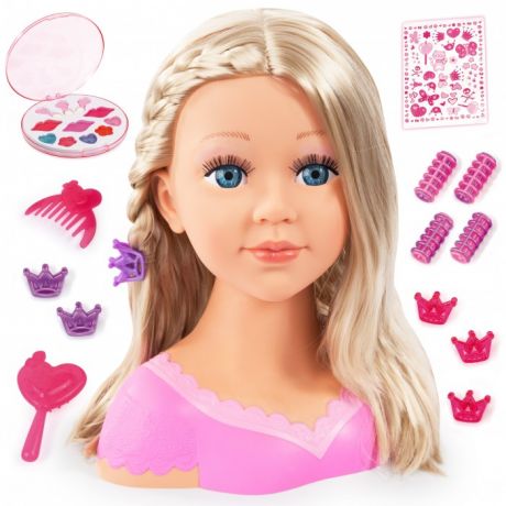 Куклы и одежда для кукол Bayer Кукла Модель с косичкой для причесок с косметикой 27 см