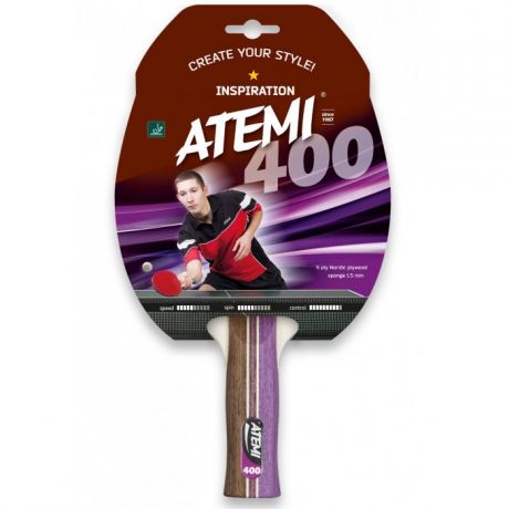 Спортивный инвентарь Atemi Ракетка для настольного тенниса 400 AN