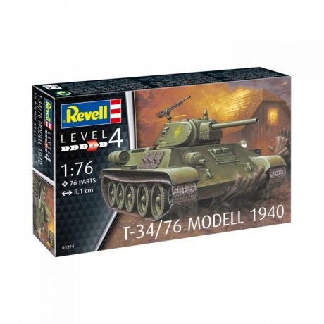 Сборные модели Revell Сборная модель Советский танк T-34/76 1940 1:76