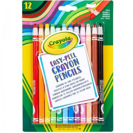 Карандаши, восковые мелки, пастель Crayola Восковые карандаши 12 шт.