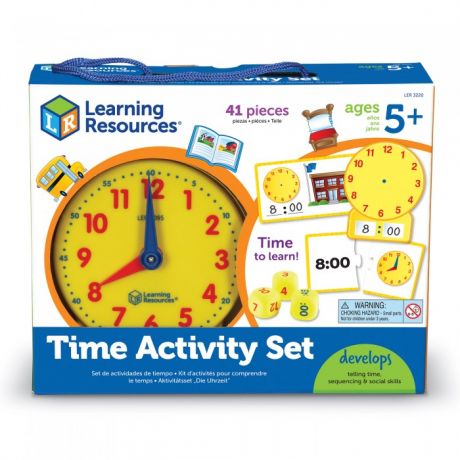 Раннее развитие Learning Resources Игровой набор Учимся определять время (41 элемент)