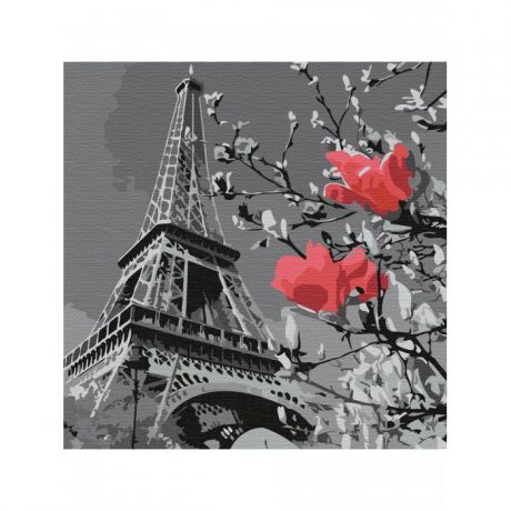 Картины по номерам Котеин Картина по номерам Париж в цвету 30х30 см