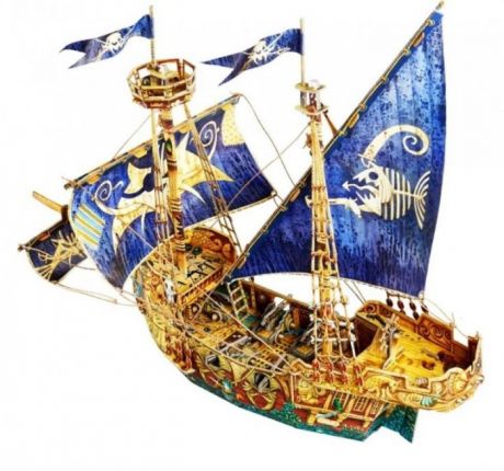 Сборные модели Умная бумага Сборная модель из картона Пиратский корабль