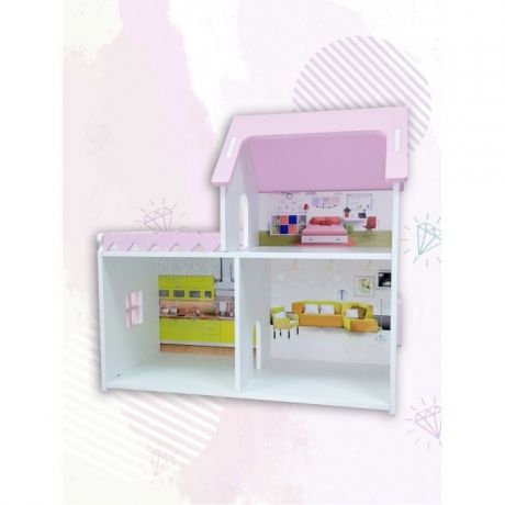 Кукольные домики и мебель Детская 1 Кукольный домик Мини с балконом