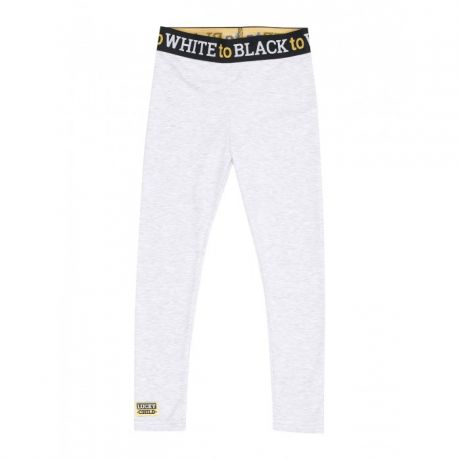 Брюки и джинсы Lucky Child Лосины Черное и белое 107-112