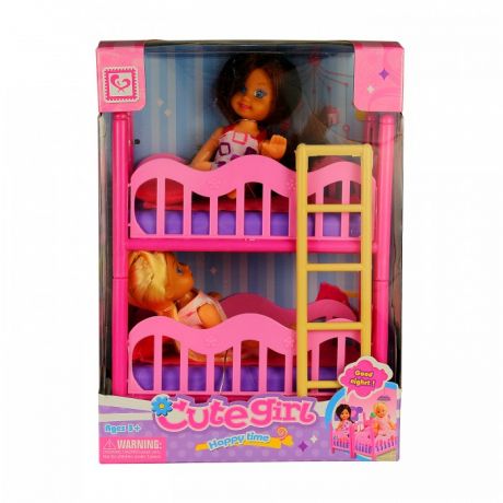 Куклы и одежда для кукол Shantou Yisheng Куклы Сестрички с игрушечной мебелью