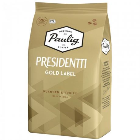 Кофе Paulig Кофе в зернах Presidentti Gold Label 1 кг