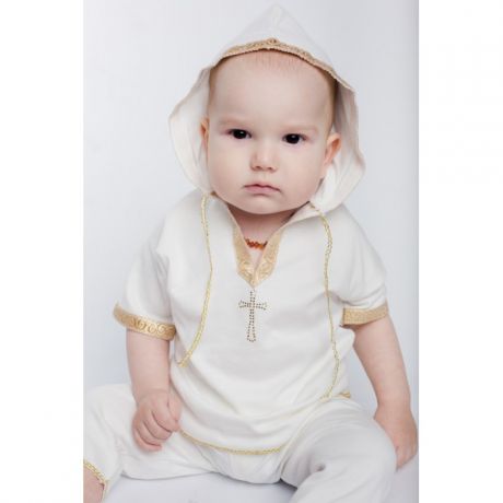 Крестильная одежда Soon-mom Крестильный набор для мальчика (рубашка и штаны) KN001