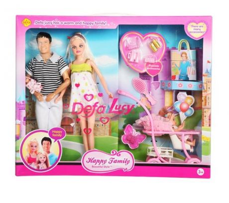 Куклы и одежда для кукол Defa Lucy набор кукол с беременной мамой и аксессуарами