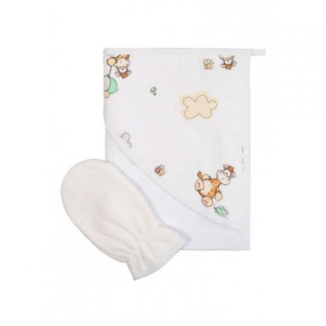 Полотенца Сонный гномик Махровое полотенце с рукавичкой