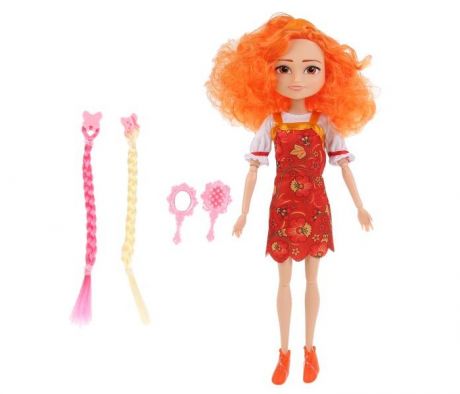 Куклы и одежда для кукол Карапуз Кукла Варвара Краса, длинная коса с аксессуарами 29 см