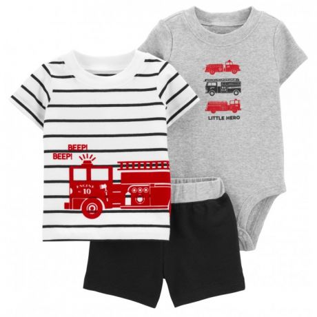 Комплекты детской одежды Carter's Комплект для мальчика (боди, футболка, шорты) 1K446010