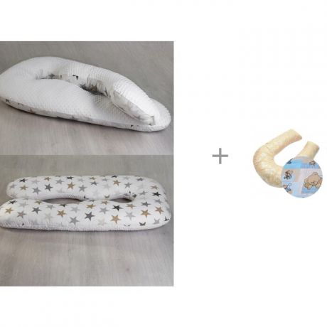 Подушки для беременных AmaroBaby Подушка для беременных Звезды 340х72 см с наволочкой БиоСон