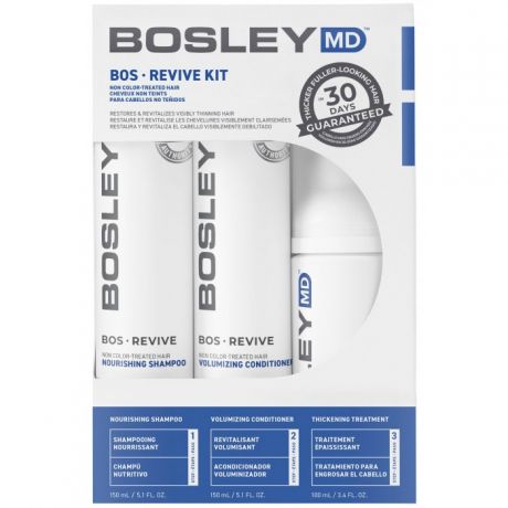 Косметика для мамы Bosley MD Система от выпадения и для стимуляции роста для неокрашенных волос