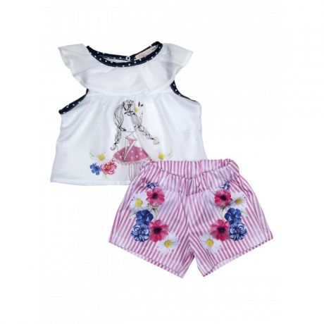 Комплекты детской одежды Baby Rose Комплект для девочки футболка, шорты 3332