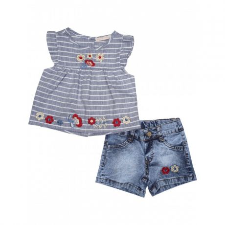 Комплекты детской одежды Baby Rose Комплект для девочки туника, шорты 3134
