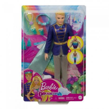 Куклы и одежда для кукол Barbie Кукла 2-в-1 Принц Русалки