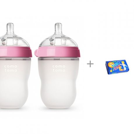 Бутылочки Comotomo Natural Feel Baby Bottle 250 мл 3-6 мес. 2 шт. и мыло Тик-так 150 г Свобода